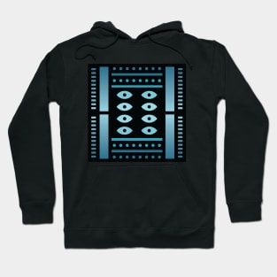 “Dimensional Tribe” - V.3 Blue - (Geometric Art) (Dimensions) - Doc Labs Hoodie